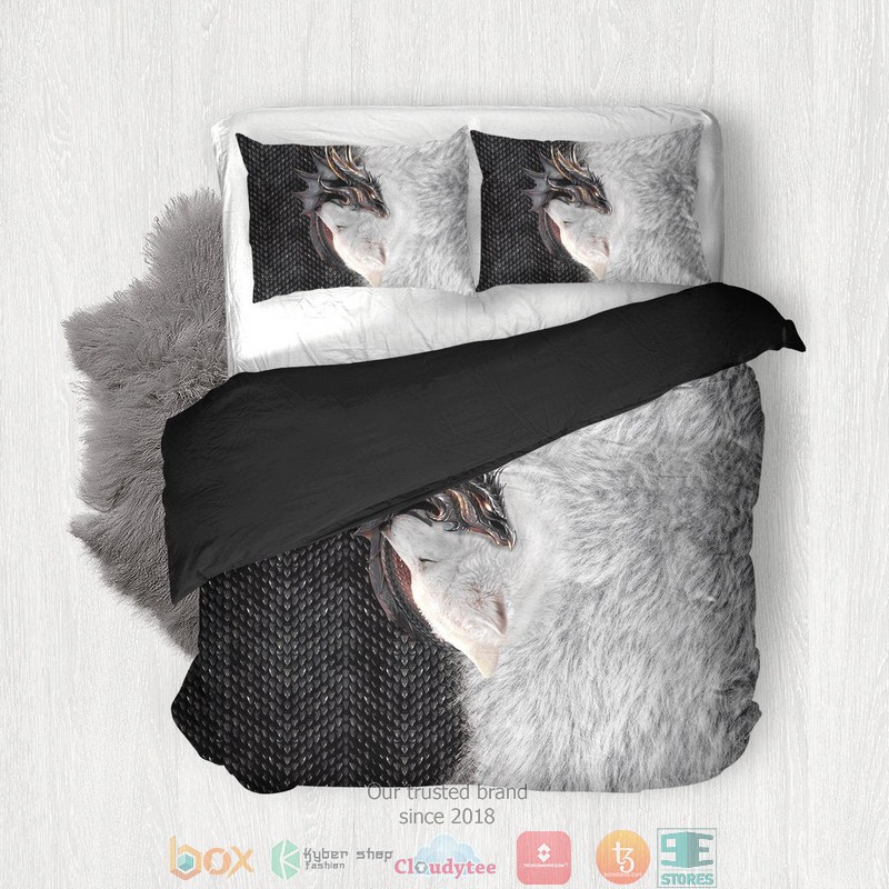 Dragon and Wolf Bedding Set