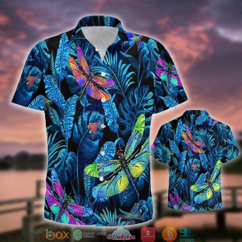 Dragonfly Tropical Short Sleeve Hawaiian Shirt 1 Dragonfly Tropical Short Sleeve Hawaiian Shirt