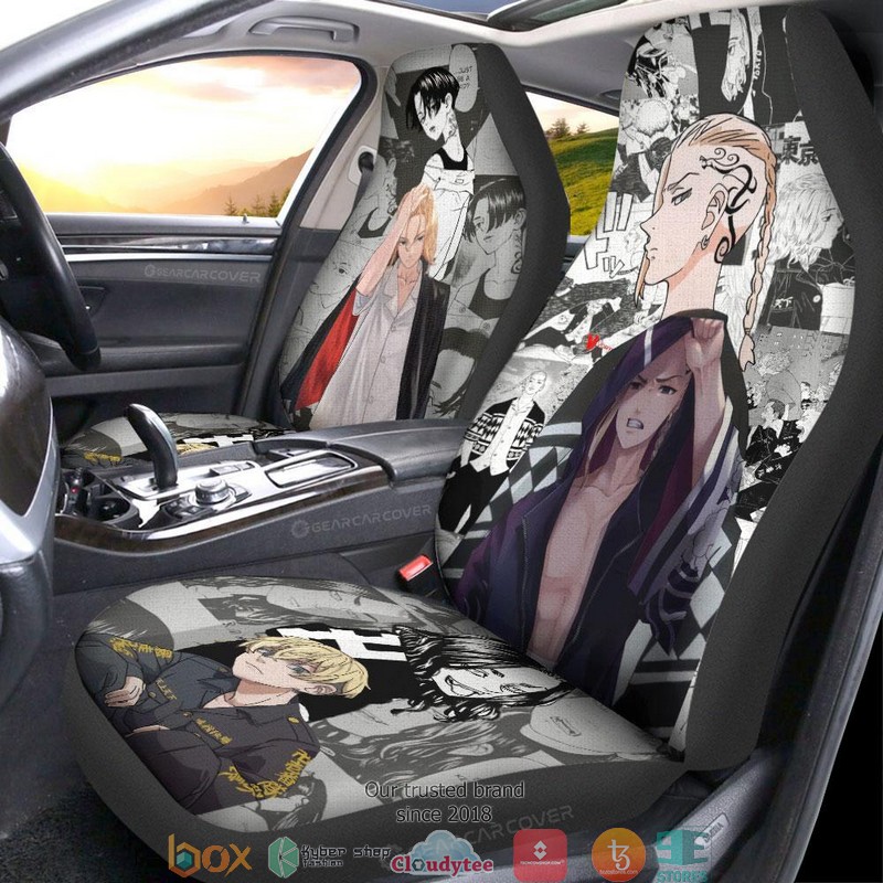 Draken And Mikey Tokyo Revengers Anime Car Seat Cover 2 Draken And Mikey Tokyo Revengers Anime Car Seat Cover 1