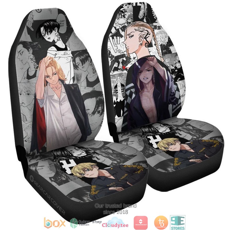 Draken And Mikey Tokyo Revengers Anime Car Seat Cover 4 Draken And Mikey Tokyo Revengers Anime Car Seat Cover 1 2 3