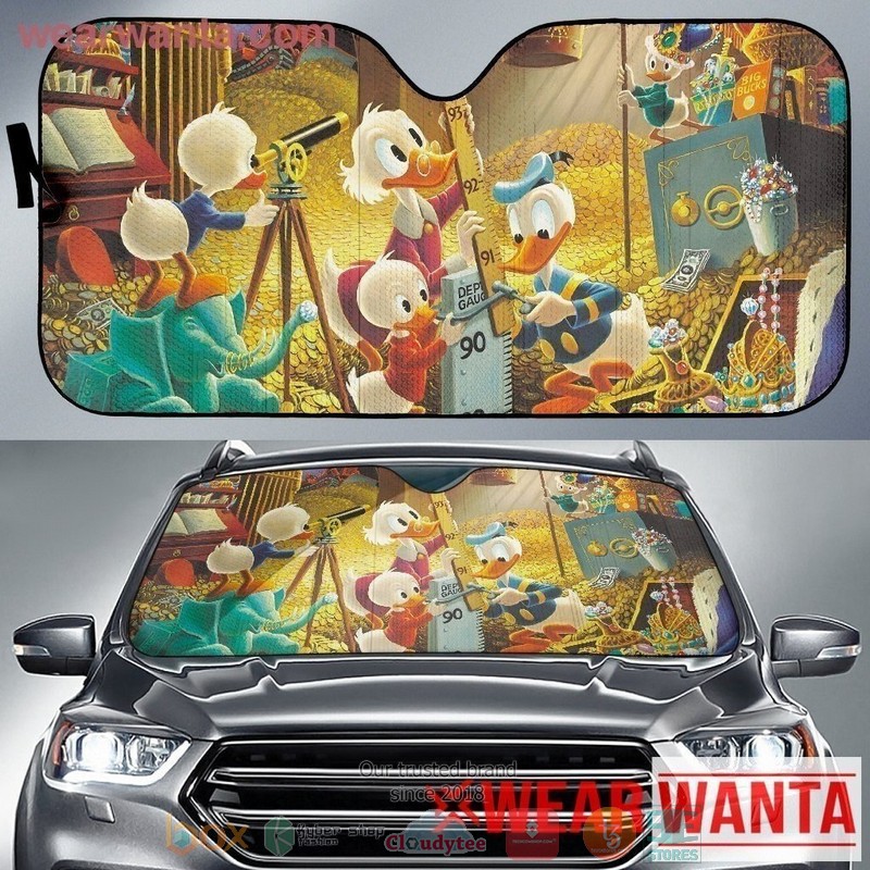 Ducktales Cartoon Car Sunshade 1