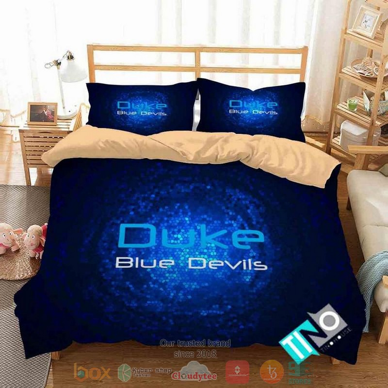 Duke Blue Devils NCAA blue Bedding Set