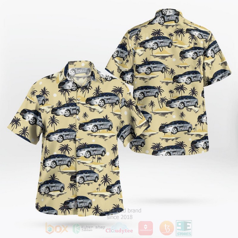 BEST East Spencer Police Department, North Carolina, 2018 Ford Interceptor 3D Aloha Shirt word2
