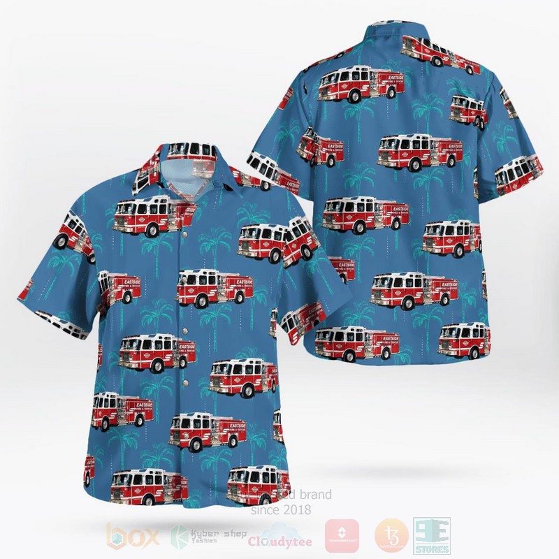 BEST Eastside Fire and Rescue King County, Washington 3D Aloha Shirt word2
