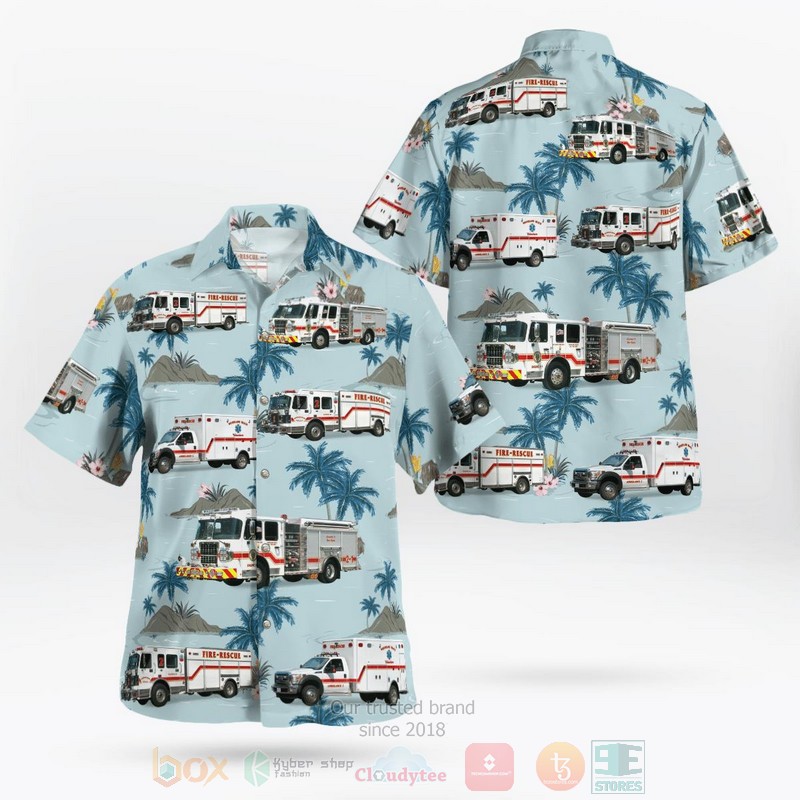 BEST Edgewater, Anne Arundel County, Maryland, Woodland Beach Volunteer Fire Company 2 3D Aloha Shirt word2