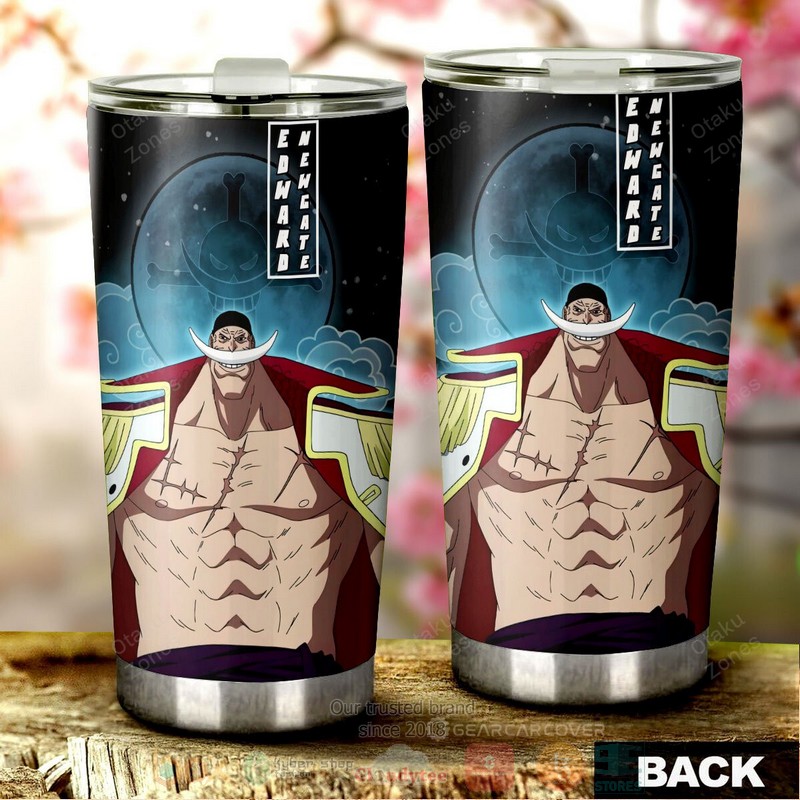 BEST Edward Newgate One Piece Blue Anime 3D Steel Tumbler 3 Edward Newgate One Piece Blue Anime Tumbler 1 2