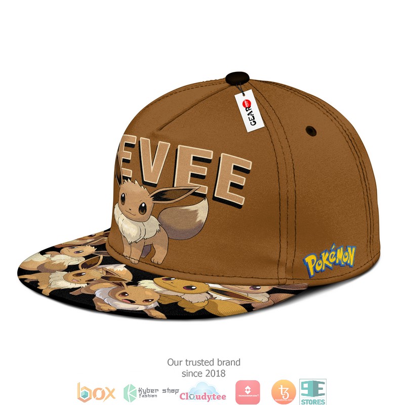 Eevee Pokemon Anime Gift For Otaku Snapback hat 3 Eevee Pokemon Anime Gift For Otaku Snapback hat 1 2