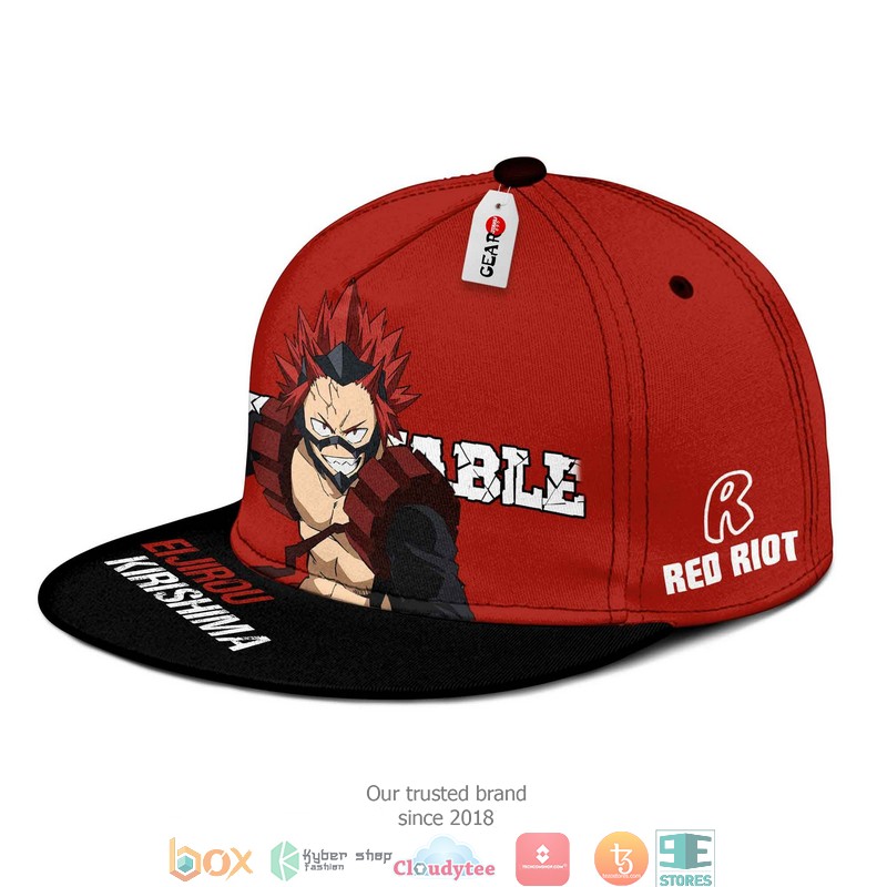 Eijiro Kirishima Red Riot My Hero Academia Anime Snapback hat 1