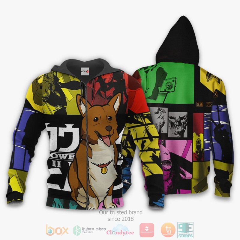 NEW Ein Cowboy Bebop Anime Full Printed 3D Sweater, Hoodie 1 Ein Cowboy Bebop Anime 3D Hoodie Bomber Jacket
