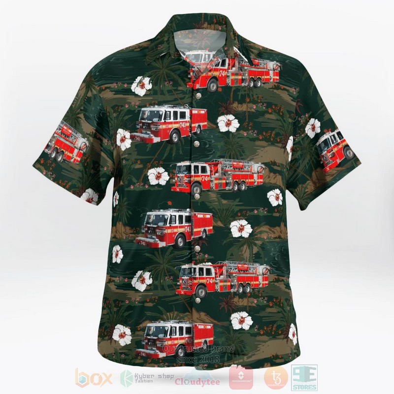 BEST Elizabethtown, Lancaster County, Pennsylvania, Elizabethtown Fire Dept Station 74 3D Aloha Shirt word2