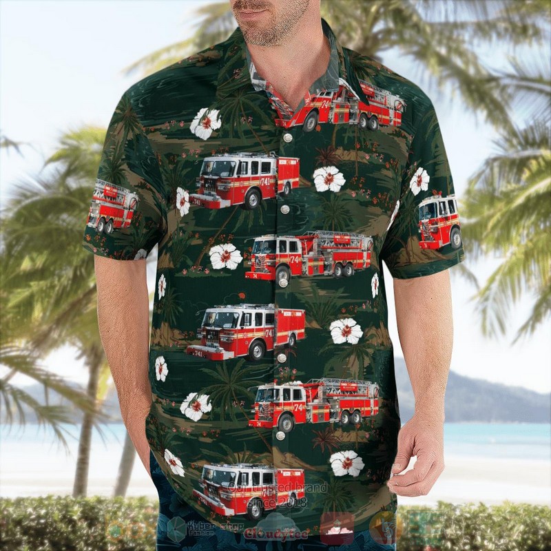 BEST Elizabethtown, Lancaster County, Pennsylvania, Elizabethtown Fire Dept Station 74 3D Aloha Shirt word2