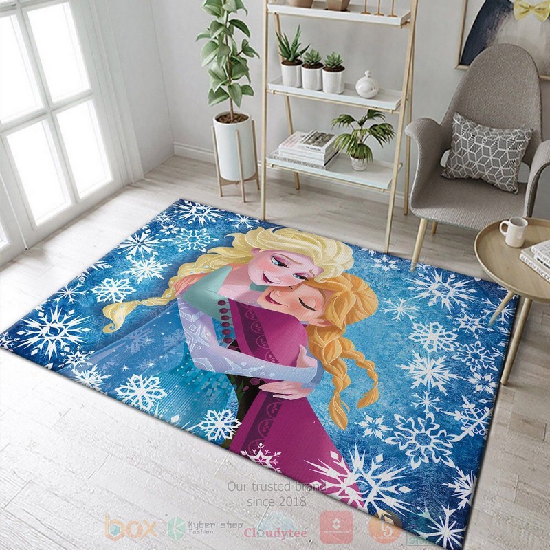 Elsa And Anna Disney Movies Area Rugs 1