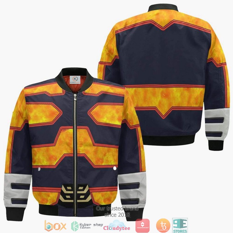 Enji Todoroki My Hero Academia Mha Anime 3D Bomber jacket