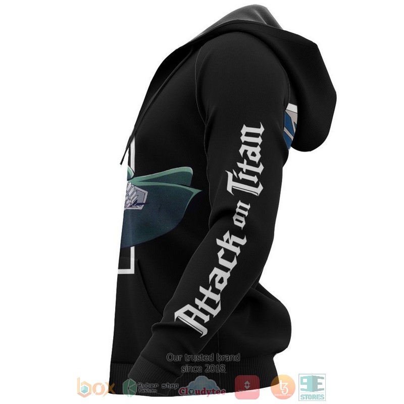 Eren Jeager Attack On Titan Anime 3D Hoodie Bomber Jacket 1 2 3 4 5