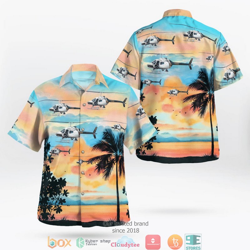 Escambia County Sheriff Office Bell OH 58C Kiowa 3D Hawaii Shirt