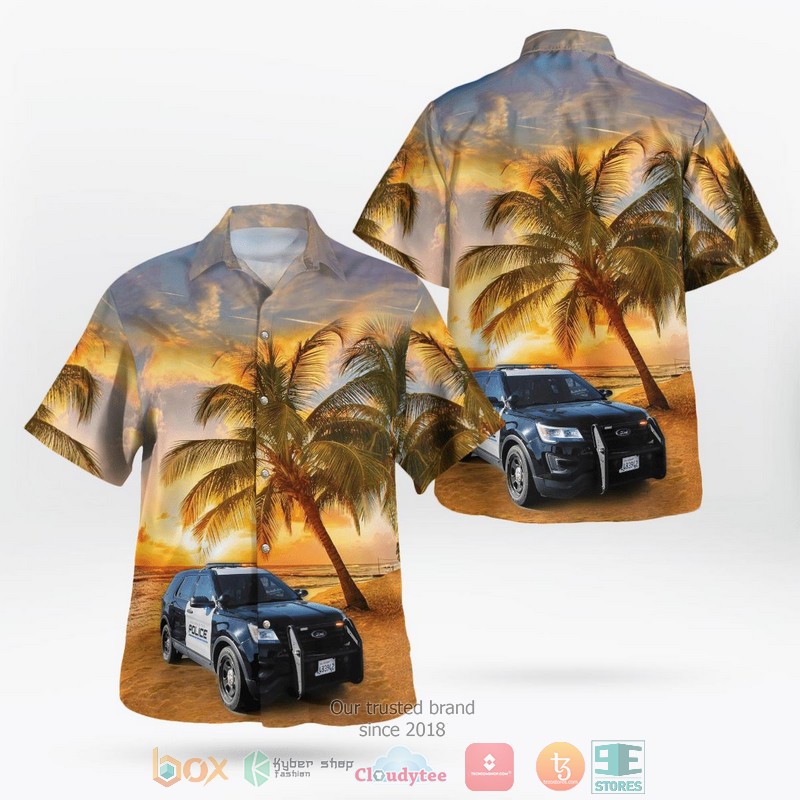 Escondido Police Department Hawaiian Shirt word2
