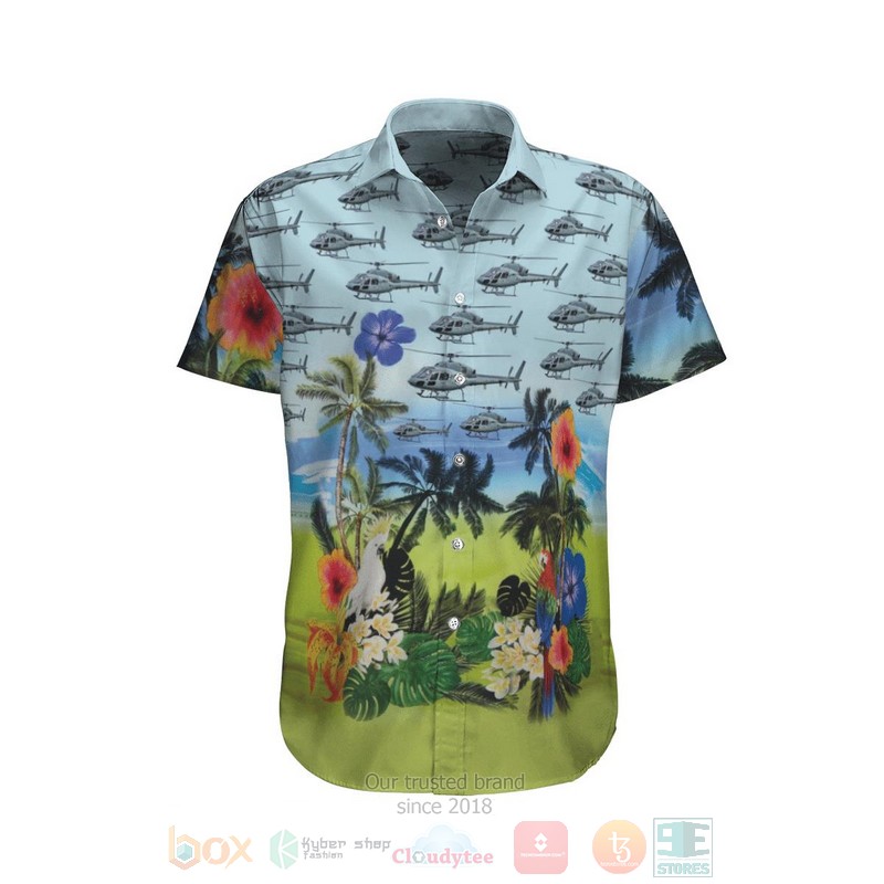 Eurocopter AS555 Fennec French Army Hawaiian Shirt