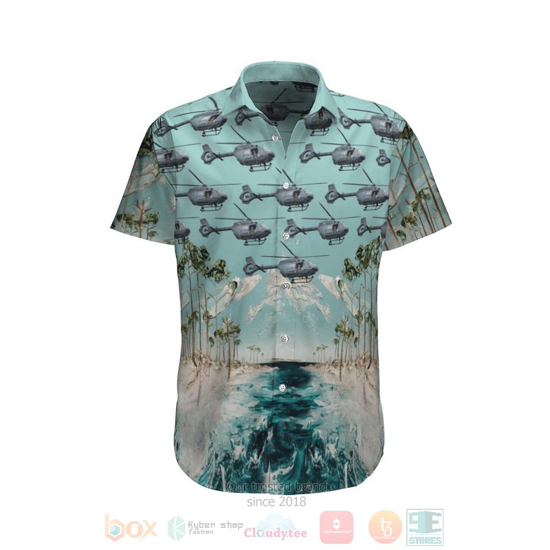 Eurocopter EC145 GERMAN AIR FORCE Hawaiian Shirt Short