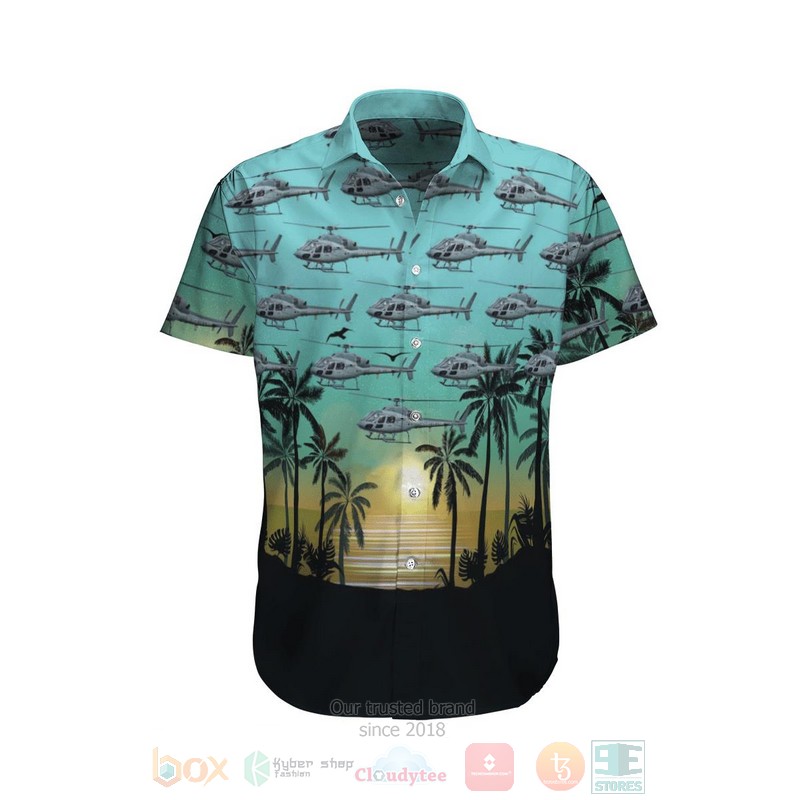Eurocopter Fennec French Army Hawaiian Shirt Short