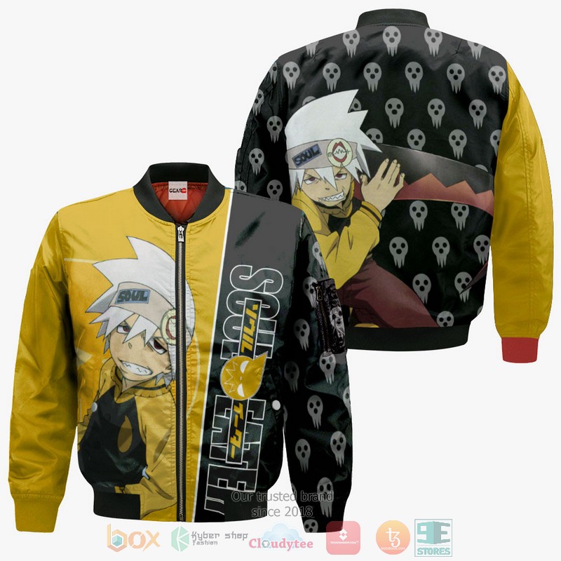 NEW Evans Soul Eater Soul Eater Anime Full Printed 3D Sweater, Hoodie 4 Evans Soul Eater Soul Eater Anime 3D Hoodie Bomber Jacket 1 2 3