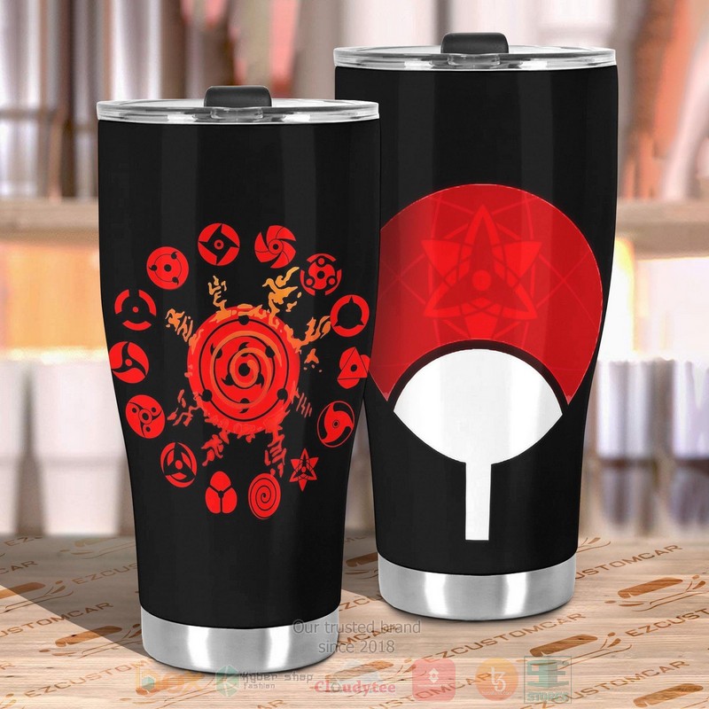 BEST Eyes of the Uchiha Stainless Steel Naruto Anime 3D Steel Tumbler 3 Eyes of the Uchiha Stainless Steel Naruto Anime Tumbler 1 2