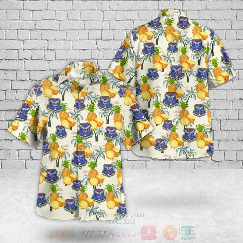 BEST FDNY EMS Haz-Tac Cream 3D Aloha Shirt word3