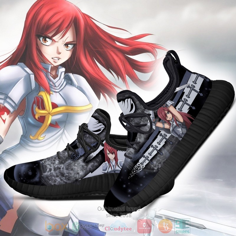 BEST Fairy Tail Erza Scarlet Knight Sporty Fairy Tail Reze Shoes Sneaker 3 Fairy Tail Erza Scarlet Knight Sporty Fairy Tail Anime Reze Shoes 1 2