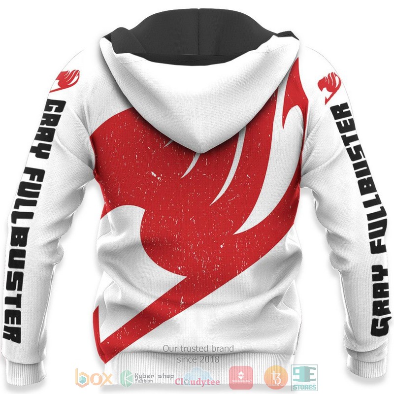 Fairy Tail Gray Fullbuster Silhouette Anime 3D Hoodie Bomber Jacket 1 2 3 4