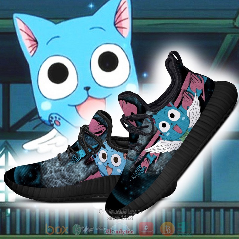 BEST Fairy Tail Happy Fairy Tail Reze Shoes Sneaker 3 Fairy Tail Happy Fairy Tail Anime Reze Shoes 1 2