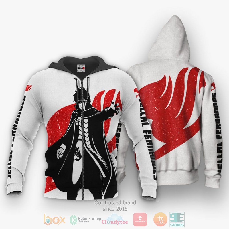 Fairy Tail Jellal Fernandes Silhouette Anime 3D Hoodie Bomber Jacket