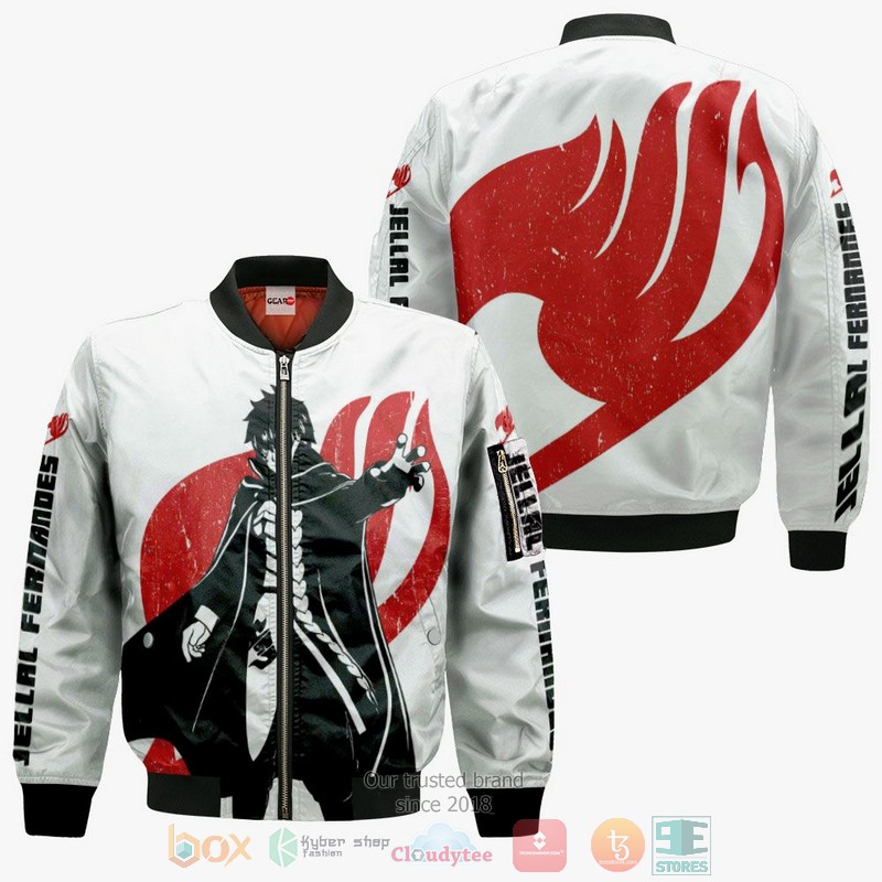 Fairy Tail Jellal Fernandes Silhouette Anime 3D Hoodie Bomber Jacket 1 2 3
