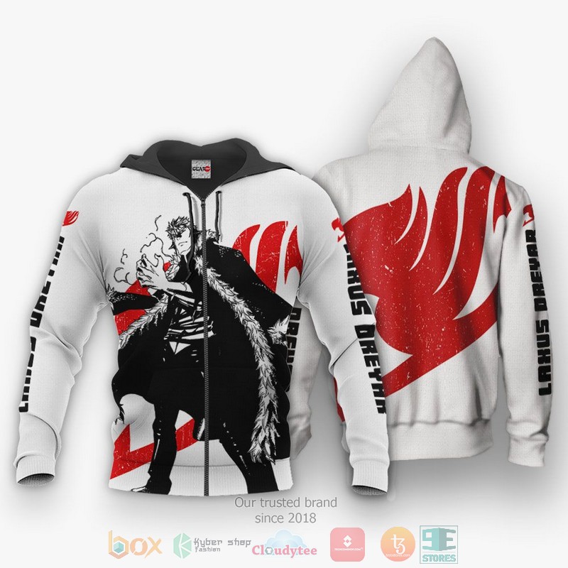 Fairy Tail Laxus Dreyar Silhouette Anime 3D Hoodie Bomber Jacket