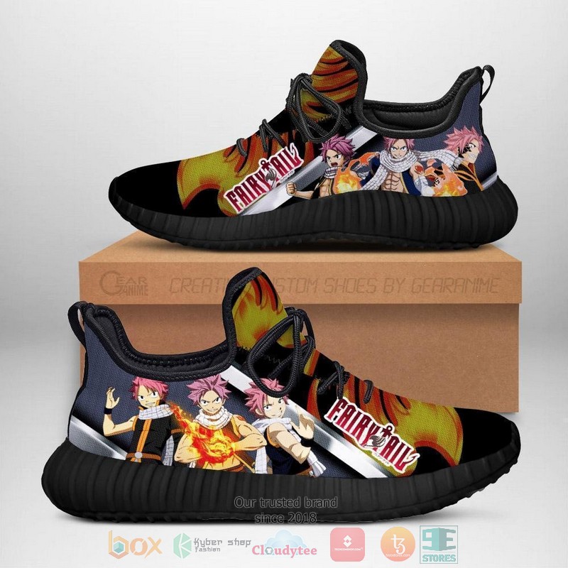 Fairy Tail Natsu Fairy Tail Anime black Reze Shoes