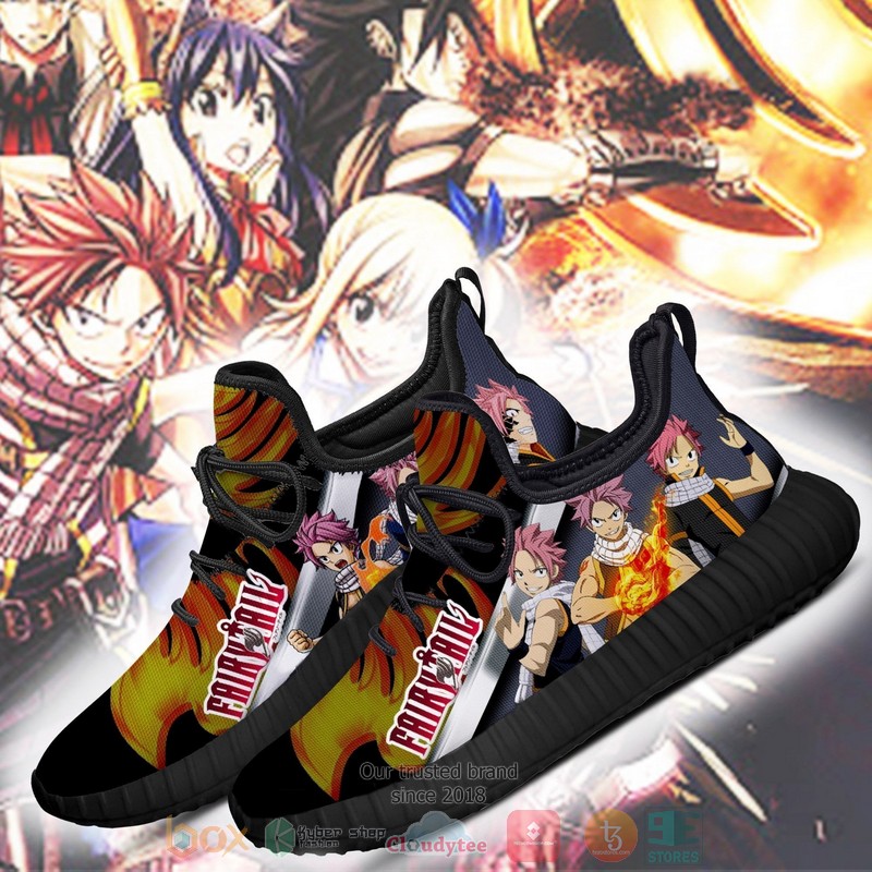 Fairy Tail Natsu Fairy Tail Anime black Reze Shoes 1