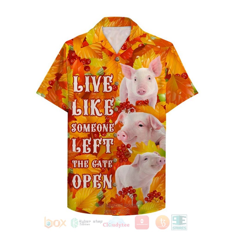 BEST Farmer Live Like Someone Left The Gate Open 3D Aloha Shirt word3