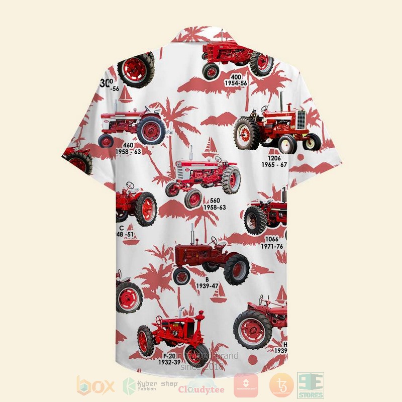 BEST Farmer Red Tractors 3D Aloha Shirt word1