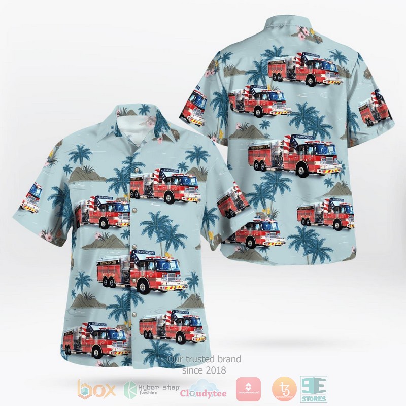 Farmington Fire Department Hawaiian Shirt