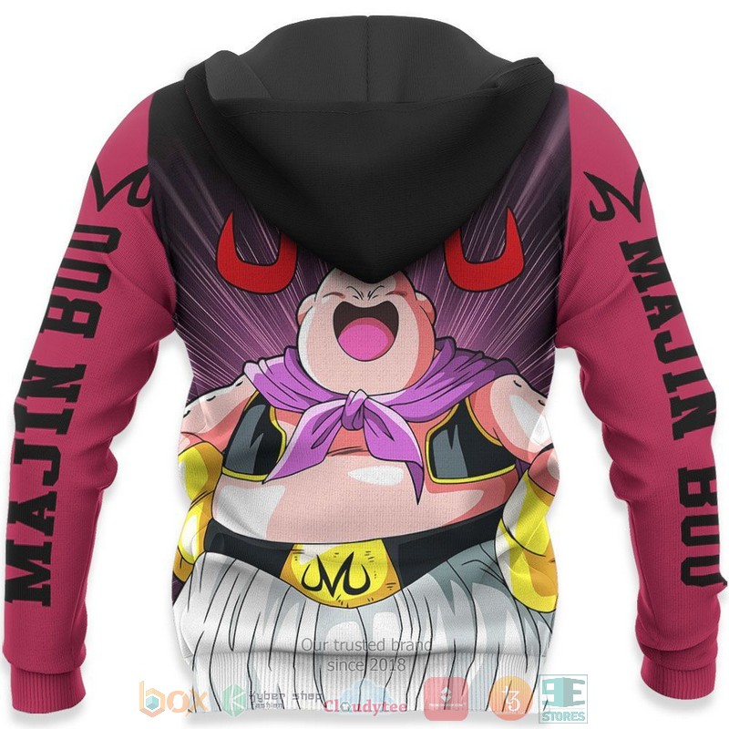 Fat Majin Buu Costume Dragon Ball Anime 3D Hoodie Bomber Jacket 1 2 3 4