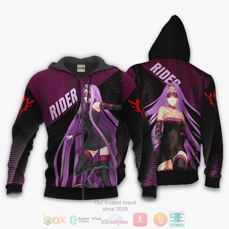 Fate Stay Night Rider Anime 3D Hoodie Bomber Jacket
