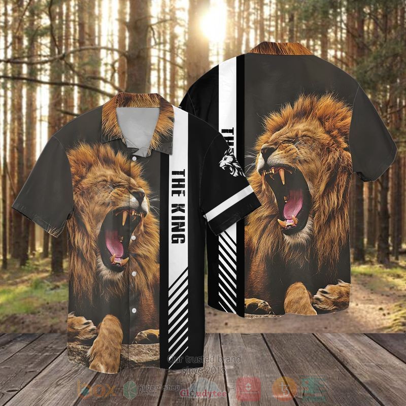 Father Day Lion Girl Dad Thank You For Teaching Me How To Be A Man Even Though I Am Your Daughter Short Sleeve Hawaiian Shirt