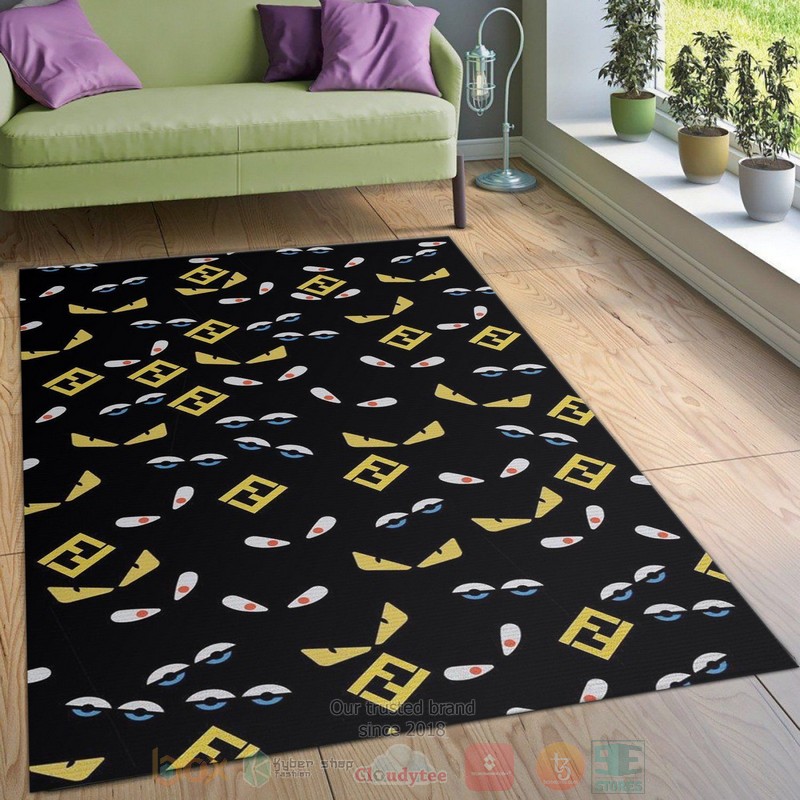 Fendi Eyes Area Rugs 1