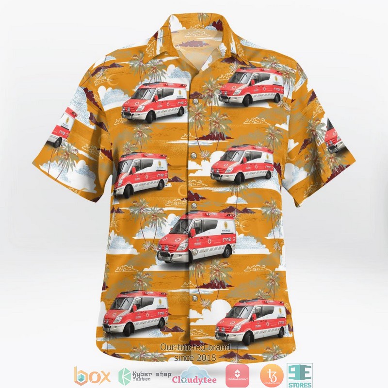 Finland Helsinki Ambulance Limited Hawaiian Shirt 2 Finland Helsinki Ambulance Limited Hawaiian Shirt word3