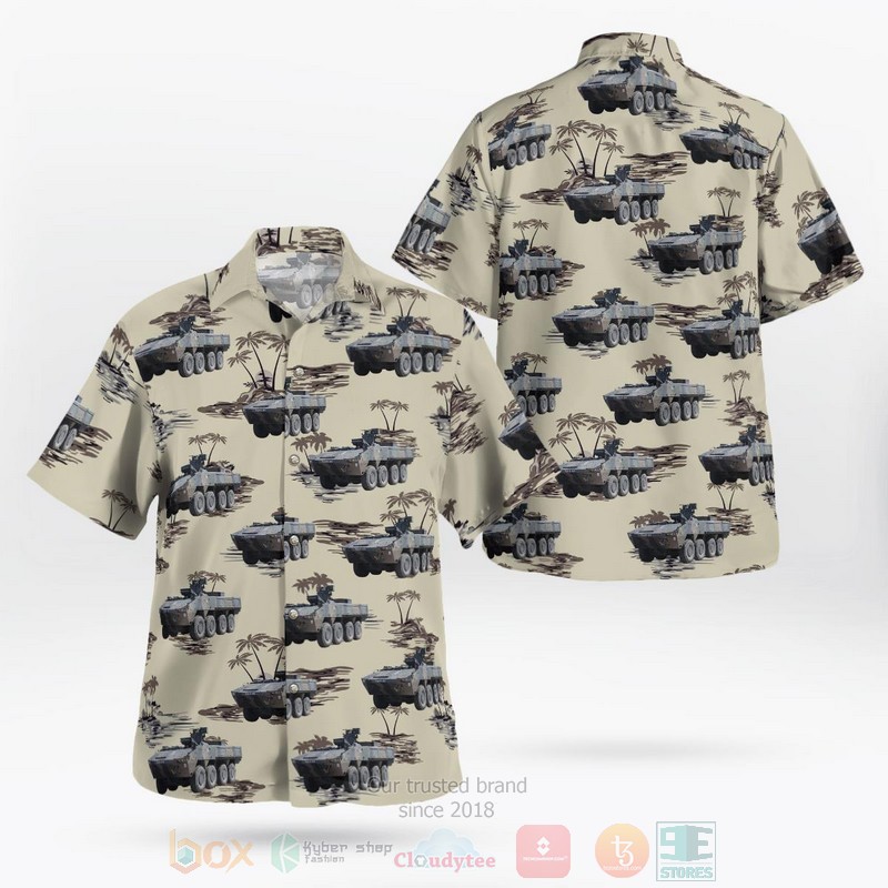 BEST Finnish Army Patria AMV XA-360 Armoured Personnel Carrier 3D Aloha Shirt word3