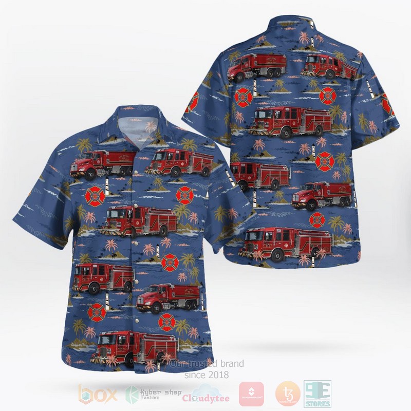 BEST Fire District 1 of Johnson County, KS 3D Aloha Shirt word1