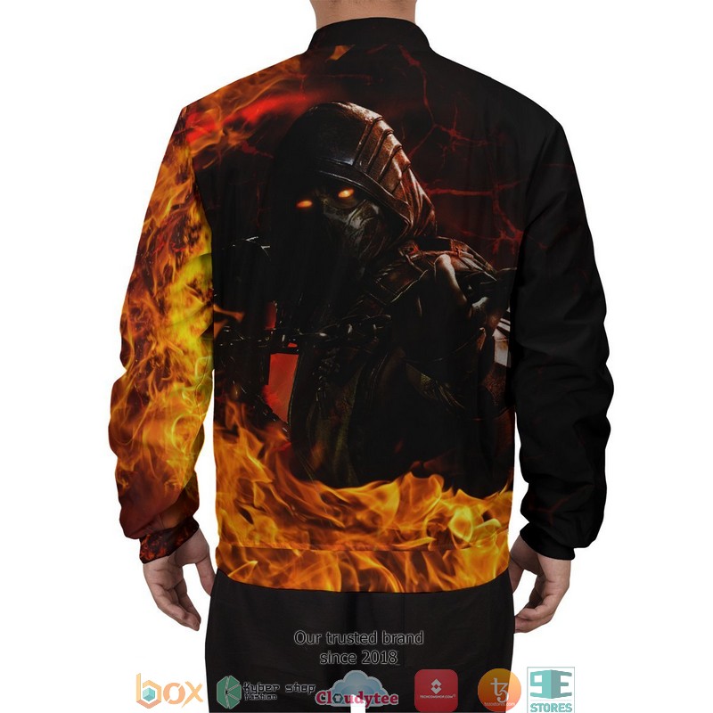 Fire Warrior Bomber Jacket word2