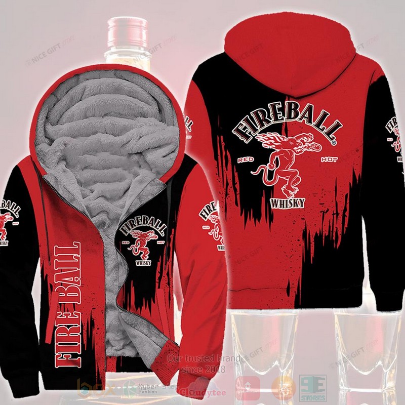 Fireball Whisky Fleece Zip Hoodie