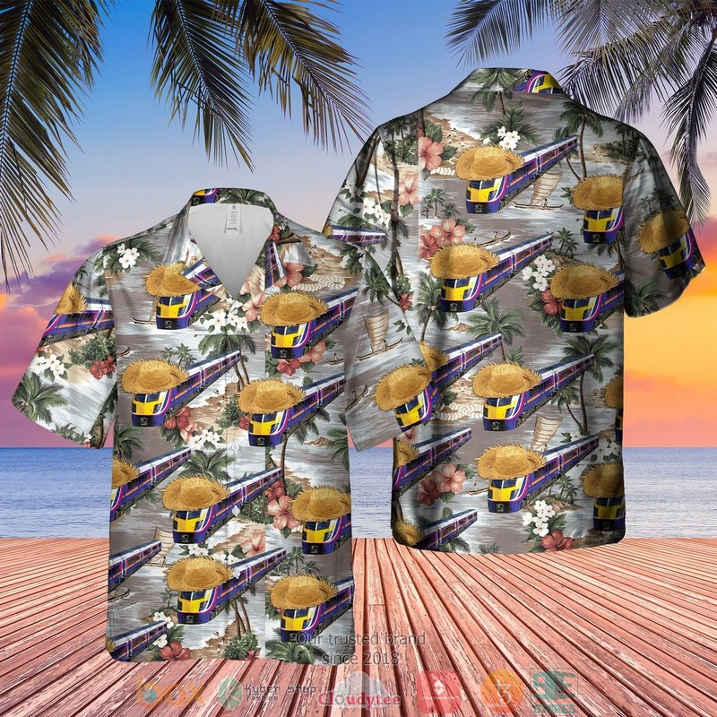 First Great Western FGW Class 180 HST Barbie Train Hawaiian Shirt