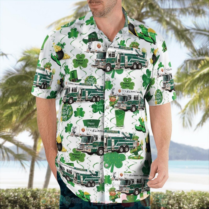 BEST Fitchburg WI Fire Department, Saint Patrick's Day 3D Aloha Shirt 4 BEST Fitchburg WI Fire Department, Saint Patrick's Day 3D Aloha Shirt word2