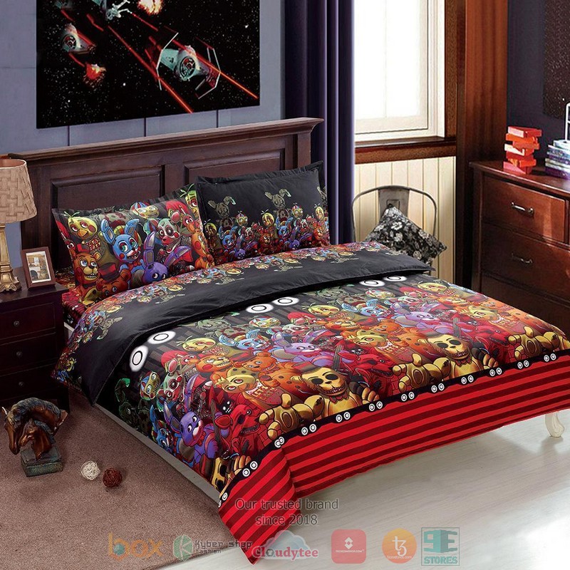 Five Nights At Freddy Colorful Bedding Set