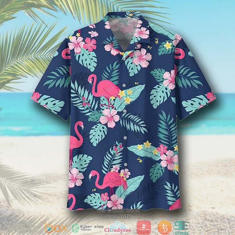 Flamingo III Short Sleeve Hawaiian Shirt